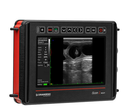 Ecógrafo portátil - iScan 2 MULTI - Dramiński - para ecografía polivalente / blanco y negro / 7 pulgadas