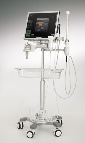 Ecógrafo portátil, con carro - ALBIT ERUS  - Echo-Son - para ecografía colorrectal / blanco y negro / doppler-color