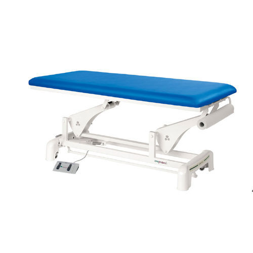Camilla de exploración cuidados de estética - C3511 series - Ecopostural - eléctrica / de 1 sección / azul