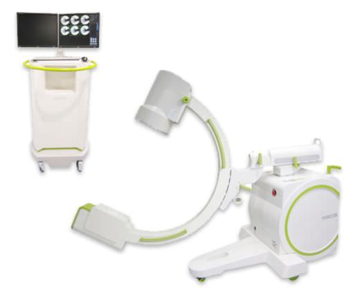 Arco quirúrgico móvil - Rotating CX-9 PLUS - EcoRay - con tubo intensificador de imagen / con columna de vídeo