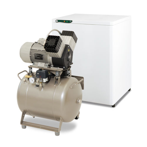 Compresor de aire de laboratorio - DK50 2V/50 - EKOM spol - de pistón / sin aceite / con secadores de aire