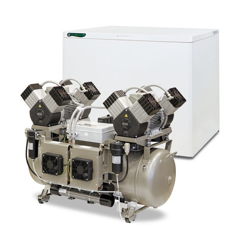 Compresor de aire de laboratorio - DK50 2X4VR/110 - EKOM spol - de pistón / sin aceite / con secadores de aire