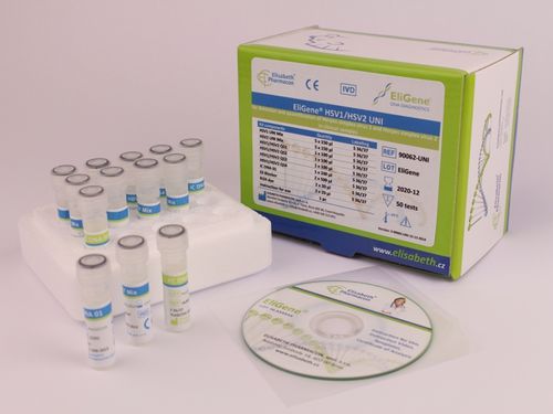 Kit de prueba de herpes - EG-90062-UNI - Elisabeth Pharmacon spol  - HSV / clínico / de suero