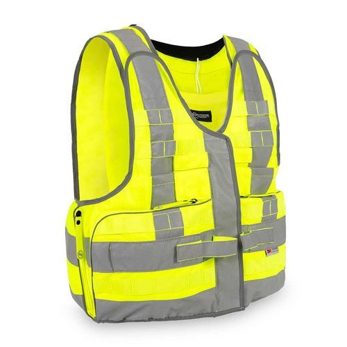 Chaleco de primeros auxilios unisex - EB02.085 - ELITE BAGS - con bolsillo para filtro / amarillo / gris