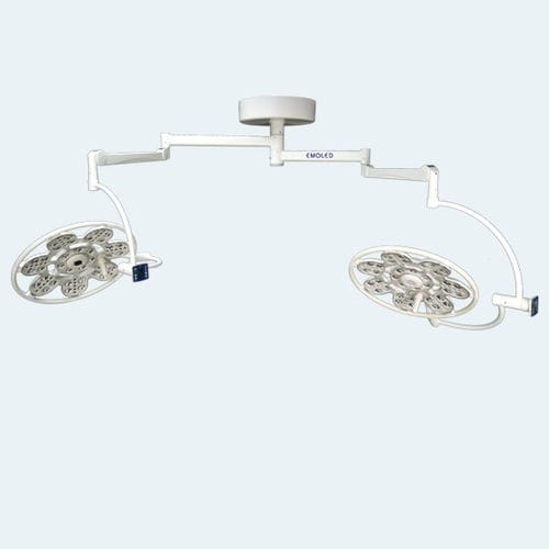 Lámpara cialítica de techo - 500/500 - EMALED - LED / veterinaria / 2 brazos