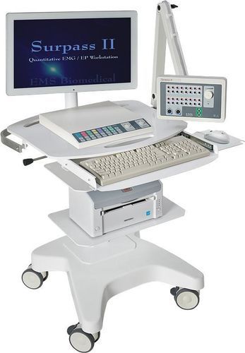 Electromiógrafo 24 canales - SURPASS II - EMS Biomedical - en carro / con neuroestimulación / informatizado