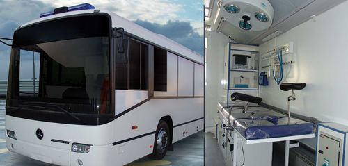 Unidad móvil hospitalaria de cuidados hospitalarios - EMS Mobil Sistemler - autobús