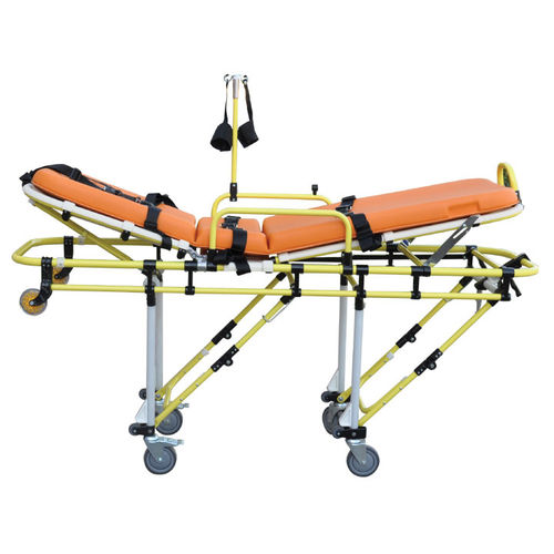 Carro camilla de emergencia - ES 120 - EMS Mobil Sistemler - manual / con respaldo regulable / plegable