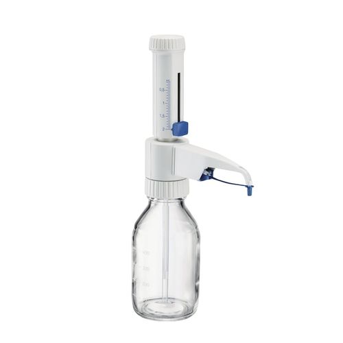 Dispensador sobre frasco de laboratorio - Varispenser® series - Eppendorf SE - de volumen regulable