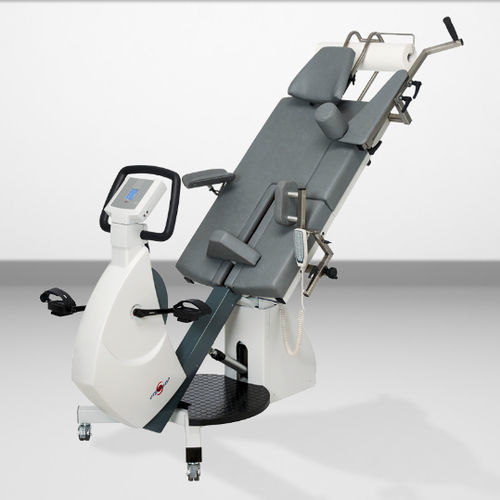 Camilla de exploración de cardiología - SANA 1000 - Ergosana - eléctrica / de altura variable / con pedaleador de ejercicio ergométrico