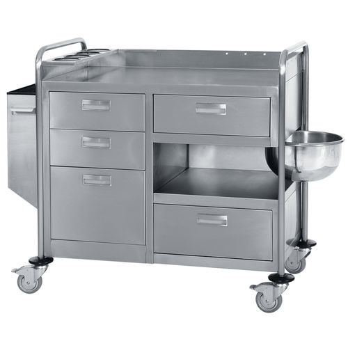 Carro médico - ER-105 series - ERYIGIT Medical Devices  - de uso general / para apósitos / de acero inoxidable