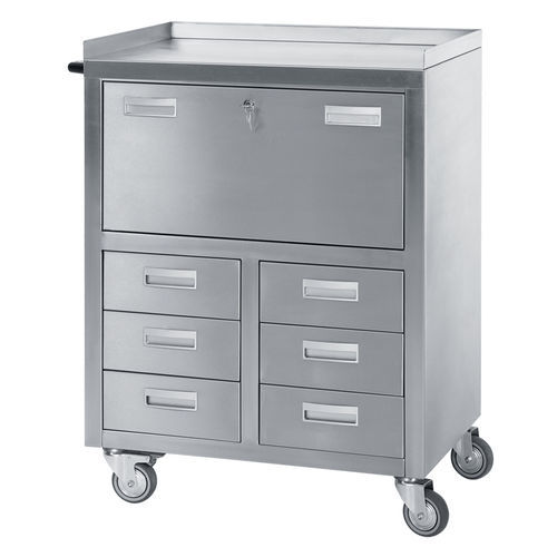 Carro médico - ER-1 series - ERYIGIT Medical Devices  - para instrumental / de limpieza / de acero inoxidable
