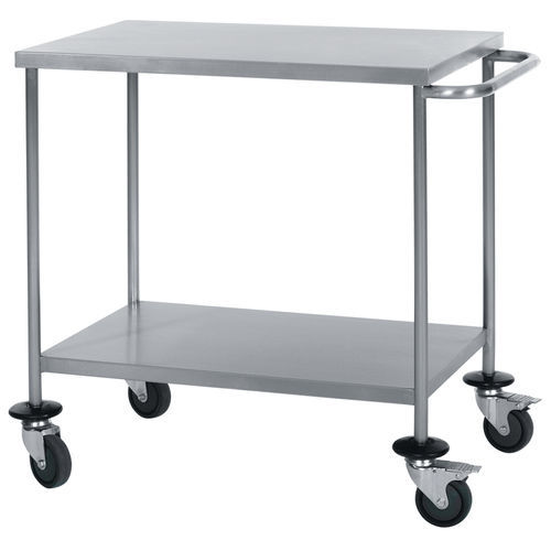 Mesa de acondicionamiento de instrumental médico - ER-132 series - ERYIGIT Medical Devices  - rectangular / con ruedas / de acero inoxidable