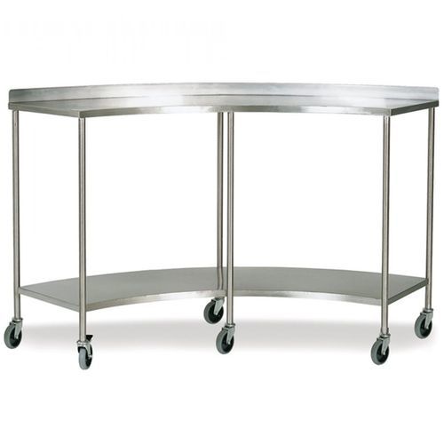 Mesa de trabajo - ER-1475 - ERYIGIT Medical Devices  - rectangular / con ruedas / de acero inoxidable