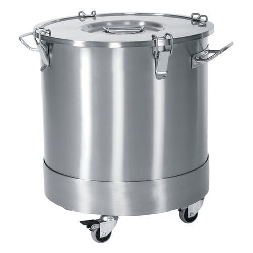 Papelera de acero inoxidable - ER-135 series - ERYIGIT Medical Devices  - con ruedas