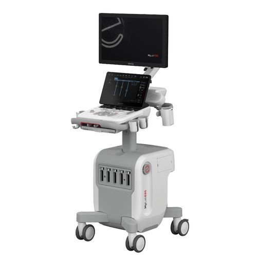 Ecógrafo con soporte - MyLab™E85 - Esaote - para ecografía polivalente / para ecografía ginecológica y obstétrica / para ecografía cardiovascular