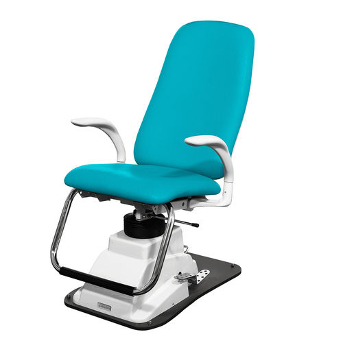 Sillón de reconocimiento de ORL - OtoP/i Elegance - Euroclinic MediCare Solutions - hidráulico / 2 secciones / azul