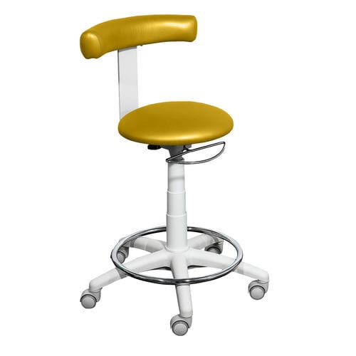 Taburete para consulta médica - SPD / A - Euroclinic MediCare Solutions - de altura variable / con ruedas / con respaldo