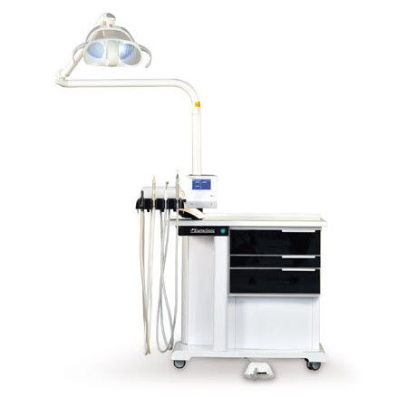 Estación de trabajo podológica - TS - Euroclinic MediCare Solutions - con luz / con estantes / compacta
