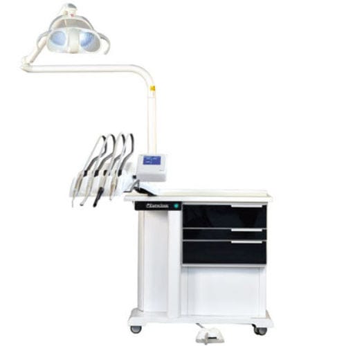 Estación de trabajo podológica - TS-X - Euroclinic MediCare Solutions - con luz / con estantes / compacta
