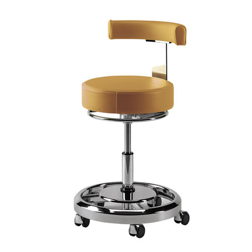 Taburete para odontología - CDS301 - Euronda - de altura variable / con ruedas / con forma de T