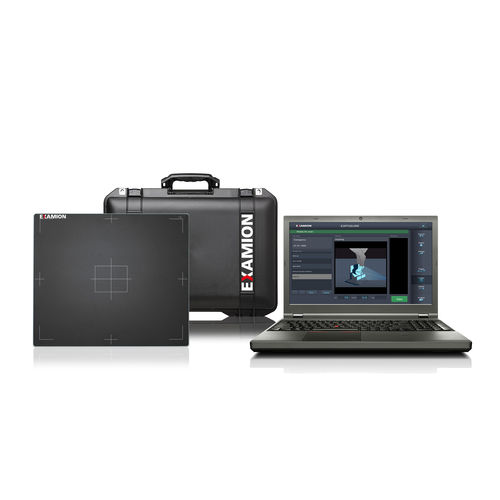 Sistema de adquisición para radiografía veterinaria - X-DR Portable Case L WiFi  - Examion - portátil