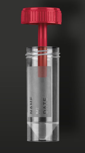 Recipiente para muestras de heces - 25130 - F.L. Medical - de polipropileno / con tapón de rosca