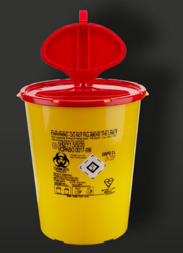 Contenedor de desechos - 2520 series - F.L. Medical - de polietileno