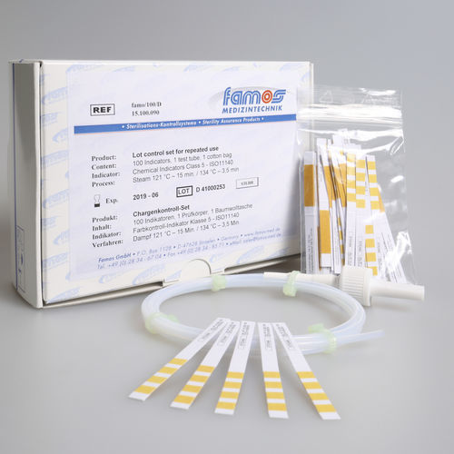 Kit de prueba de esterilización - 15.100 series - Famos - Bowie-Dick
