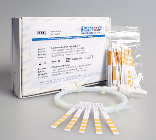 Bioindicador para la esterilización con vapor - 15.100 series - Famos - médico / para la industria farmacéutica / de laboratorio