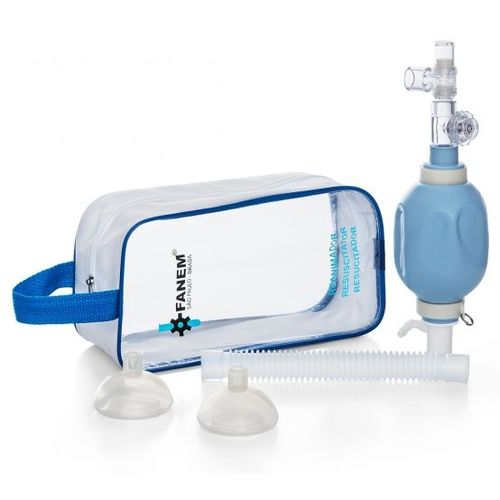 Insuflador manual neonatal - 020 - Fanem - de silicona / reutilizable / con válvulas de sobrepresión y PEEP