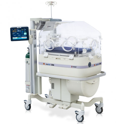Incubadora neonatal con ruedas - Duetto® 2386 - Fanem - con monitor