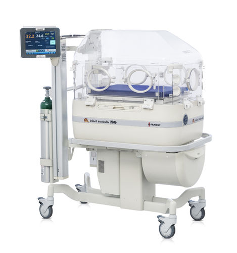Incubadora neonatal con ruedas - 2386 - Fanem - con monitor
