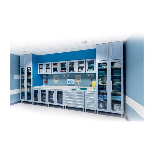 Plataforma de trabajo de laboratorio - ALIEN - Favero Health Projects - con cajón / con espacio de almacenamiento / con fregadero