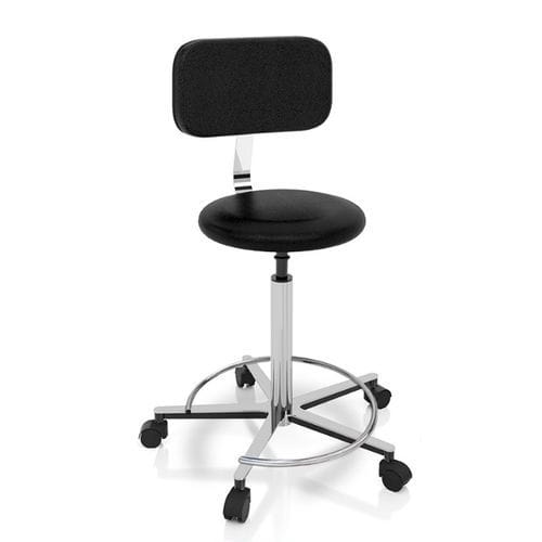 Taburete para quirófano - 9SO0011 - Favero Health Projects - con reposapiés / con ruedas / negro