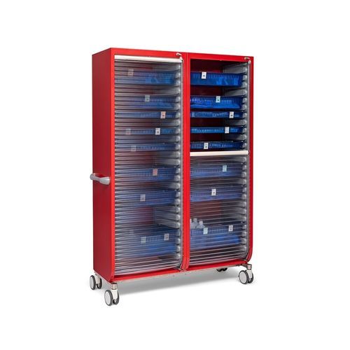 Armario para ordenar - Favero Health Projects - de transferencia / con ruedas / con puerta corredera