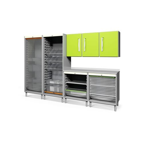 Armario de hospital - PRAXISHUTTER - Favero Health Projects - modular / con puerta / con recipiente