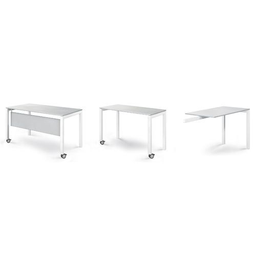 Escritorio rectangular - Favero Health Projects - con ruedas
