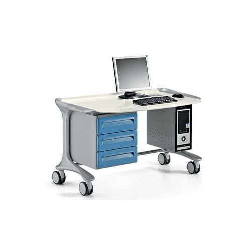 Plataforma de trabajo de laboratorio - TECHN.A. - Favero Health Projects - con cajón / con ruedas / de acero inoxidable