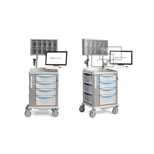 Carro informático médico - SWITCH SMART - Favero Health Projects - con cajón