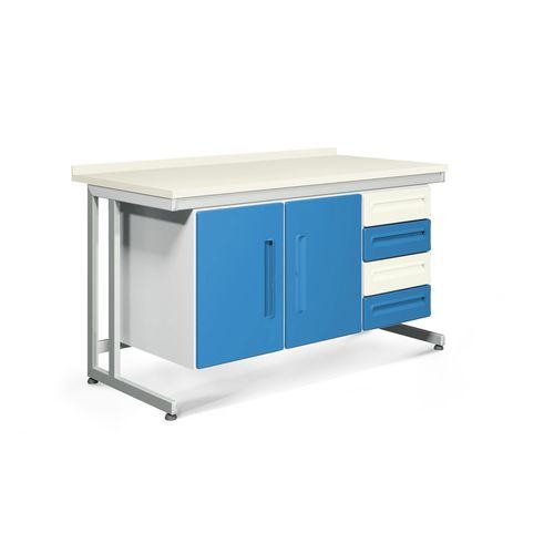 Conjunto de muebles de uso general - PRAXIS LAB XB - Favero Health Projects - con cajón / con puerta / de acero inoxidable