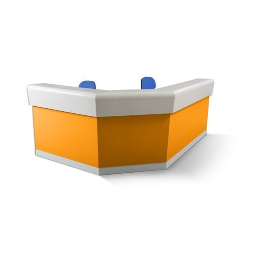 Escritorio de media luna - Favero Health Projects - angular / con forma de J / de recepción
