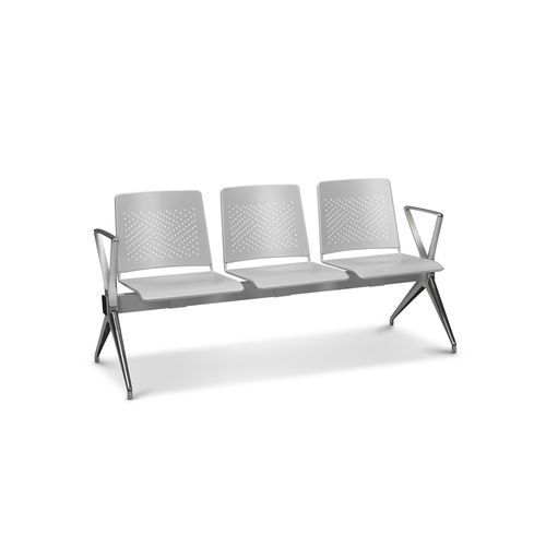 Asiento con estructura modular para sala de espera - NEXUS SLIM - Favero Health Projects - con reposabrazos / para 2 personas / 3 plazas