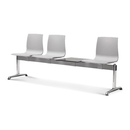 Asiento con estructura modular para sala de espera - ALICE - Favero Health Projects - con mesa / para 2 personas / 3 plazas