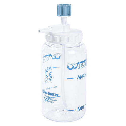 Humidificador de burbujas - OXITER® - Flow-Meter - de un solo uso