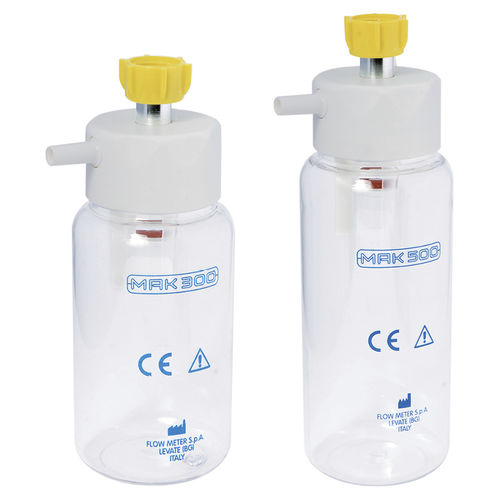 Recipiente de aspiración para fluidos corporales - MAK/300 - Flow-Meter - de policarbonato / apto para autoclave