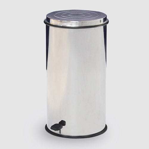 Papelera de acero inoxidable - M904 - Francehopital - con pedal