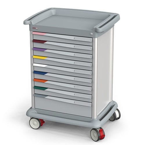 Carro de uso general - PRECISO N°10 - Francehopital - multifunción / de plástico / con cajón