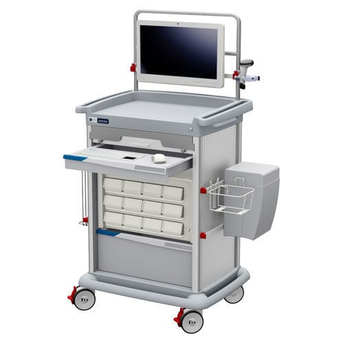 Carro informático para tabletas digitales - eWork - Francehopital - accesorios