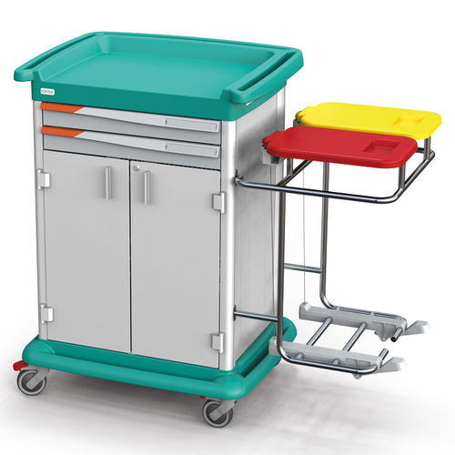 Carro para bolsas para ropa limpia - #ES10-AKC2 - Francehopital - para ropa sucia / médico / con estante
